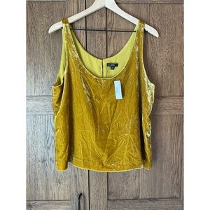 NWT J Crew Gold Velvet Cami